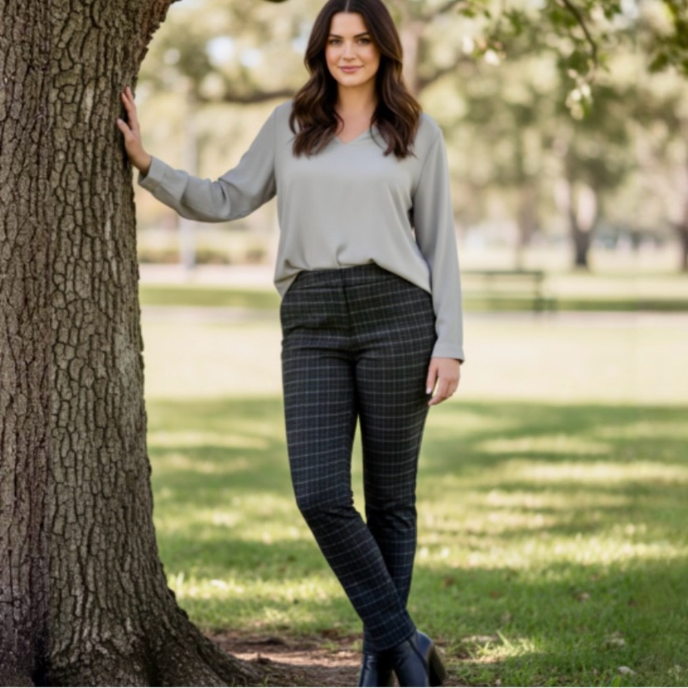 Rachel Zoe Plaid Dress Pants Size 4 - Picture 4 of 10